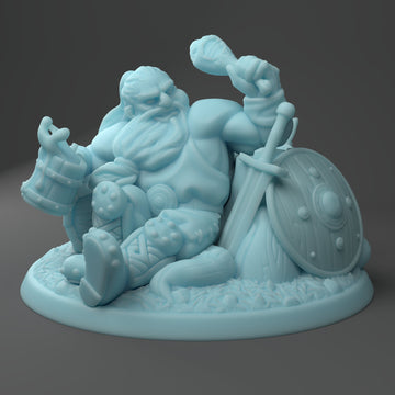 Dwarf Feast Miniature | Craftworld Studio & Twin Goddess Miniatures | Tabletop RPG Miniature | Roleplaying 3D Printed Fantasy Mini - 3DPrintDen