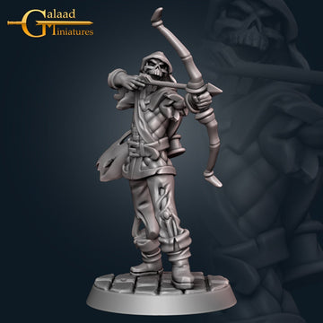 Skeleton Archer Miniature | Tabletop RPG Miniature | Galaad Miniatures | Roleplaying 3D Printed Fantasy Mini - 3DPrintDen