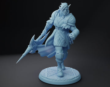 Orc Cleric Miniature, Denthir | Twin Goddess Miniatures | Tabletop RPG Miniature | Roleplaying 3D Printed Fantasy Mini - 3DPrintDen