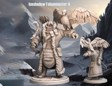 Frost Hunter Miniature | Tabletop RPG Miniature | Monolith Arts | Roleplaying 3D Printed Fantasy Mini - 3DPrintDen