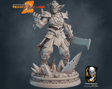 Hobgoblin Warrior Miniature | Tabletop RPG Miniature | Javier Txiki Tejedor | Roleplaying 3D Printed Fantasy Mini - 3DPrintDen