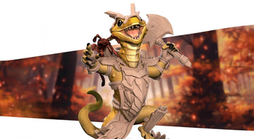 Lizardfolk Barbarian Miniature | Tabletop RPG Miniature | Bite the Bullet | Roleplaying 3D Printed Fantasy Mini - 3DPrintDen