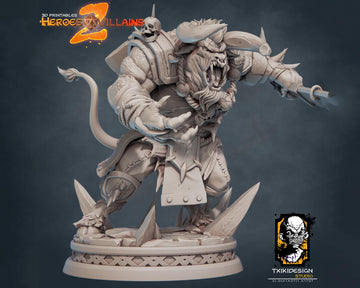 Minotaur Miniature | Tabletop RPG Miniature | Javier Txiki Tejedor | Roleplaying 3D Printed Fantasy Mini - 3DPrintDen