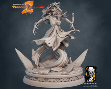 Banshee Miniature | Tabletop RPG Miniature | Javier Txiki Tejedor | Roleplaying 3D Printed Fantasy Mini - 3DPrintDen