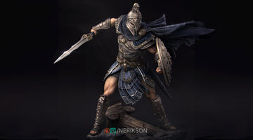 Hero Miniature, Perseus | Tabletop RPG Miniature | Nerikson | Roleplaying 3D Printed Fantasy Mini - 3DPrintDen