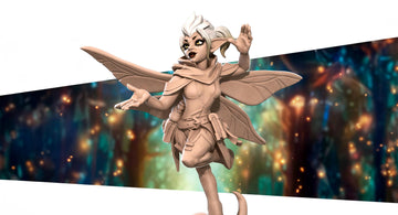 Female Pixie Cleric Miniature | Tabletop RPG Miniature | Bite the Bullet | Roleplaying 3D Printed Fantasy Mini - 3DPrintDen