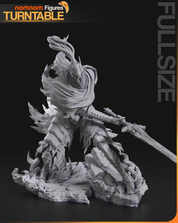 Artorias Figurine | Video Game Figurine | Nomnom Miniatures | 3D Printed Display Miniature Fanart