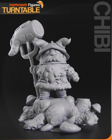 Chibi Senshi Figurine | Anime Figurine | Nomnom Miniatures | 3D Printed Display Miniature Fanart