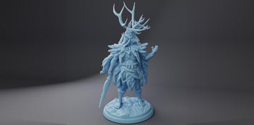 Ancient Druid Miniature, Fara-Isil | Twin Goddess Miniatures | Tabletop RPG Miniature | Roleplaying 3D Printed Fantasy Mini - 3DPrintDen