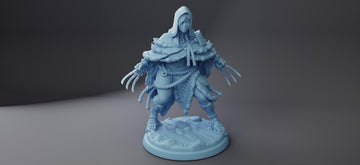 Ancient Female Claw Rogue Miniature, Lynia | Twin Goddess Miniatures | Tabletop RPG Miniature | Roleplaying 3D Printed Fantasy Mini - 3DPrintDen