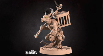 Kobold Inventor Miniature | Tabletop RPG Miniature | Bite the Bullet | Roleplaying 3D Printed Fantasy Mini - 3DPrintDen