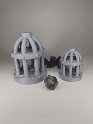 Iron Prison Cage Dice Jail Box | Fantasy 3D Tabletop | Roleplaying 3D Printed Fantasy Scenery | Miniature Building Terrain TTRPG - 3DPrintDen