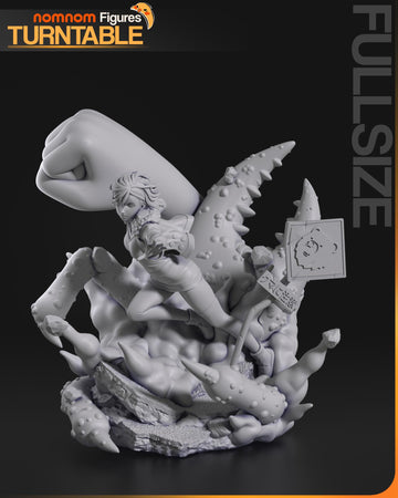 Ayase Momo Dandadan Figurine | Anime Figurine | Nomnom Miniatures | 3D Printed Display Miniature Fanart