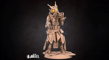 Space Locust Technomancer Miniature| Tabletop RPG Miniature | Bite the Bullet | Roleplaying 3D Printed Fantasy Mini - 3DPrintDen