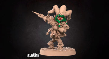 Female Halfling Dagger Thrower Miniature | Tabletop RPG Miniature | Bite the Bullet | Roleplaying 3D Printed Fantasy Mini - 3DPrintDen