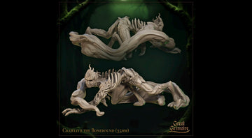 The Bonebound Miniature, Crawlith | Tabletop RPG Miniature | Great Grimoire | Roleplaying 3D Printed Fantasy Mini - 3DPrintDen