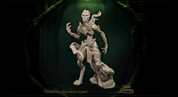 Deathmaw Miniature, Tharok | Tabletop RPG Miniature | Great Grimoire | Roleplaying 3D Printed Fantasy Mini - 3DPrintDen