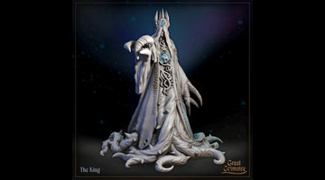 Eldritch Horror King Miniature | Tabletop RPG Miniature | Great Grimoire | Roleplaying 3D Printed Fantasy Mini - 3DPrintDen
