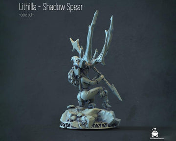 Amazon Hunter Miniature, Lithilla | Tabletop RPG Miniature | Woodland Tribe | Roleplaying 3D Printed Fantasy Mini - 3DPrintDen