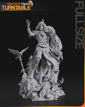 Yennefer Figurine | Video Game Figurine | Nomnom Figures | 3D Printed Display Miniature Fanart