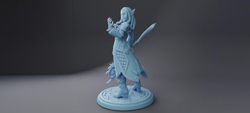 Female Elven Void-Warlock Miniature, Vaati | Twin Goddess Miniatures | Tabletop RPG Miniature | Roleplaying 3D Printed Fantasy Mini - 3DPrintDen