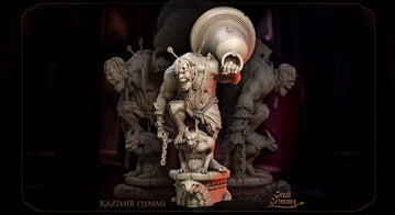 Hunchback Miniature, Kazimir | Tabletop RPG Miniature | Great Grimoire | Roleplaying 3D Printed Fantasy Mini - 3DPrintDen