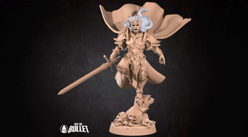 Vampire Paladin Miniature | Tabletop RPG Miniature | Bite the Bullet | Roleplaying 3D Printed Fantasy Mini - 3DPrintDen