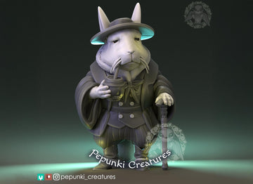 Gaucho Viscacha Miniature | Tabletop RPG Miniature | Pepunki Creatures | Roleplaying 3D Printed Fantasy Mini - 3DPrintDen