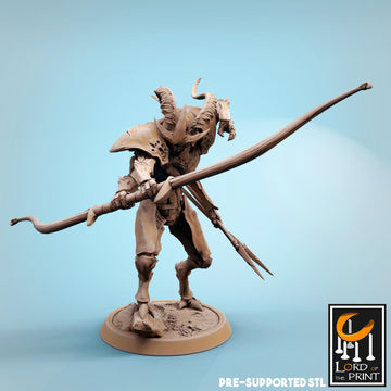 Thri-keen Warrior Miniature | Tabletop RPG Miniature | Rescale Miniature | Roleplaying 3D Printed Fantasy Mini - 3DPrintDen