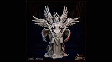 Empress Miniature, Aurora | Tabletop RPG Miniature | Great Grimoire | Roleplaying 3D Printed Fantasy Mini - 3DPrintDen