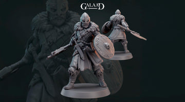 Norse Soldier Miniature | Tabletop RPG Miniature | Galaad Miniatures | Roleplaying 3D Printed Fantasy Mini - 3DPrintDen