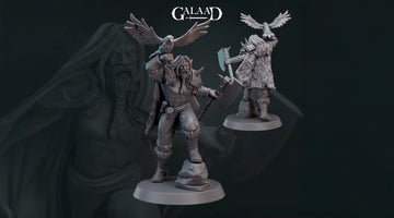 Warchief Miniature | Tabletop RPG Miniature | Galaad Miniatures | Roleplaying 3D Printed Fantasy Mini - 3DPrintDen