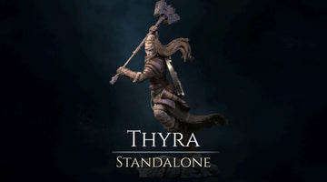 Thyra The Conqueror Miniature | Tabletop RPG Miniature | Nerikson | Roleplaying 3D Printed Fantasy Mini - 3DPrintDen