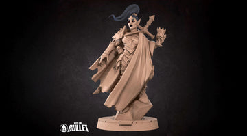 Vampire Huntress Miniature | Tabletop RPG Miniature | Bite the Bullet | Roleplaying 3D Printed Fantasy Mini - 3DPrintDen