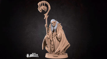 Vampire Sorcerer Miniature | Tabletop RPG Miniature | Bite the Bullet | Roleplaying 3D Printed Fantasy Mini - 3DPrintDen