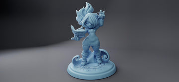 Mimic Dress Goblin Miniature, Bitter Candy | Twin Goddess Miniatures | Tabletop RPG Miniature | Roleplaying 3D Printed Fantasy Mini - 3DPrintDen
