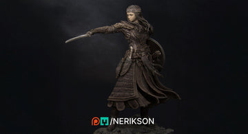 Undefeated Princess Miniature, Tuya | Tabletop RPG Miniature | Nerikson | Roleplaying 3D Printed Fantasy Mini - 3DPrintDen