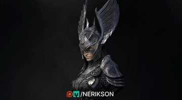 Angel of Salvation Bust, Revna | Tabletop RPG Miniature | Nerikson | Roleplaying 3D Printed Fantasy Mini - 3DPrintDen