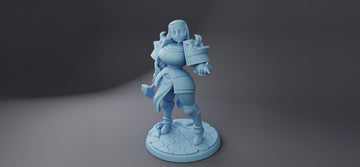 Female Cleric Reforged Miniature, Dahlia | Twin Goddess Miniatures | Tabletop RPG Miniature | Roleplaying 3D Printed Fantasy Mini - 3DPrintDen