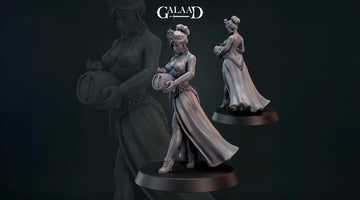 Princess Miniature | Tabletop RPG Miniature | Galaad Miniatures | Roleplaying 3D Printed Fantasy Mini - 3DPrintDen