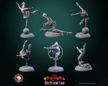 Female Circus Performer Miniature | Tabletop RPG Miniature | White Werewolf Tavern | Roleplaying 3D Printed Fantasy Mini - 3DPrintDen