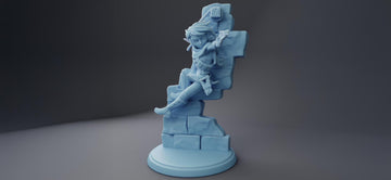 Female Elf Rogue Miniature, Kara | Twin Goddess Miniatures | Tabletop RPG Miniature | Roleplaying 3D Printed Fantasy Mini - 3DPrintDen