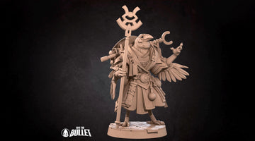 Tengu Oracle Miniature | Tabletop RPG Miniature | Bite the Bullet | Roleplaying 3D Printed Fantasy Mini - 3DPrintDen