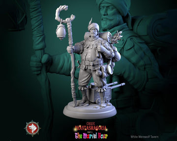 Merchant Miniature, Clatterjack | Tabletop RPG Miniature | White Werewolf Tavern | Roleplaying 3D Printed Fantasy Mini - 3DPrintDen