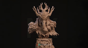 Horseman Bust, Famine | Tabletop RPG Miniature | Nerikson | Roleplaying 3D Printed Fantasy Mini - 3DPrintDen