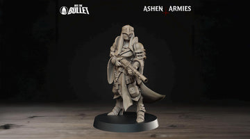 Female Sniper Priest Miniature, Rifle | Tabletop RPG Miniature | Bite the Bullet | Roleplaying 3D Printed Fantasy Mini - 3DPrintDen