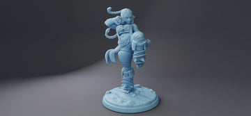 Female Firbolg Monk Miniature, Amber | Twin Goddess Miniatures | Tabletop RPG Miniature | Roleplaying 3D Printed Fantasy Mini - 3DPrintDen