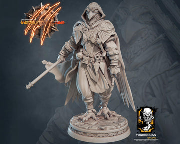 Kenku Warrior Miniature | Tabletop RPG Miniature | Javier Txiki Tejedor | Roleplaying 3D Printed Fantasy Mini - 3DPrintDen
