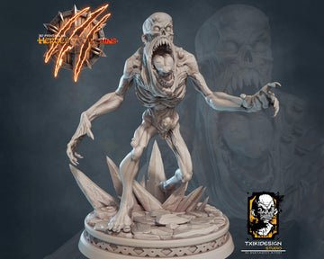 Zombie Miniature | Tabletop RPG Miniature | Javier Txiki Tejedor | Roleplaying 3D Printed Fantasy Mini - 3DPrintDen