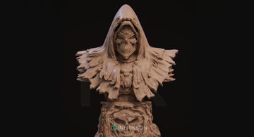 Horseman Bust, Death | Tabletop RPG Miniature | Nerikson | Roleplaying 3D Printed Fantasy Mini - 3DPrintDen